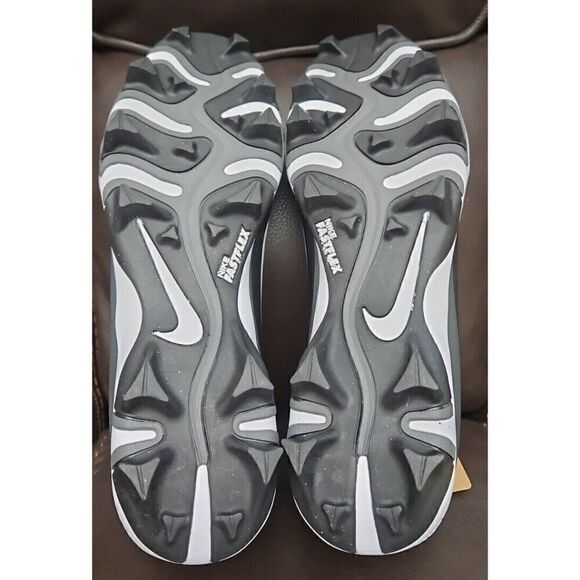 NIKE VAPOR EDGE SHARK 2 BLACK-WHITE-GREY FOOTBALL CLEATS Men's Size 13 - Picture 7 of 8